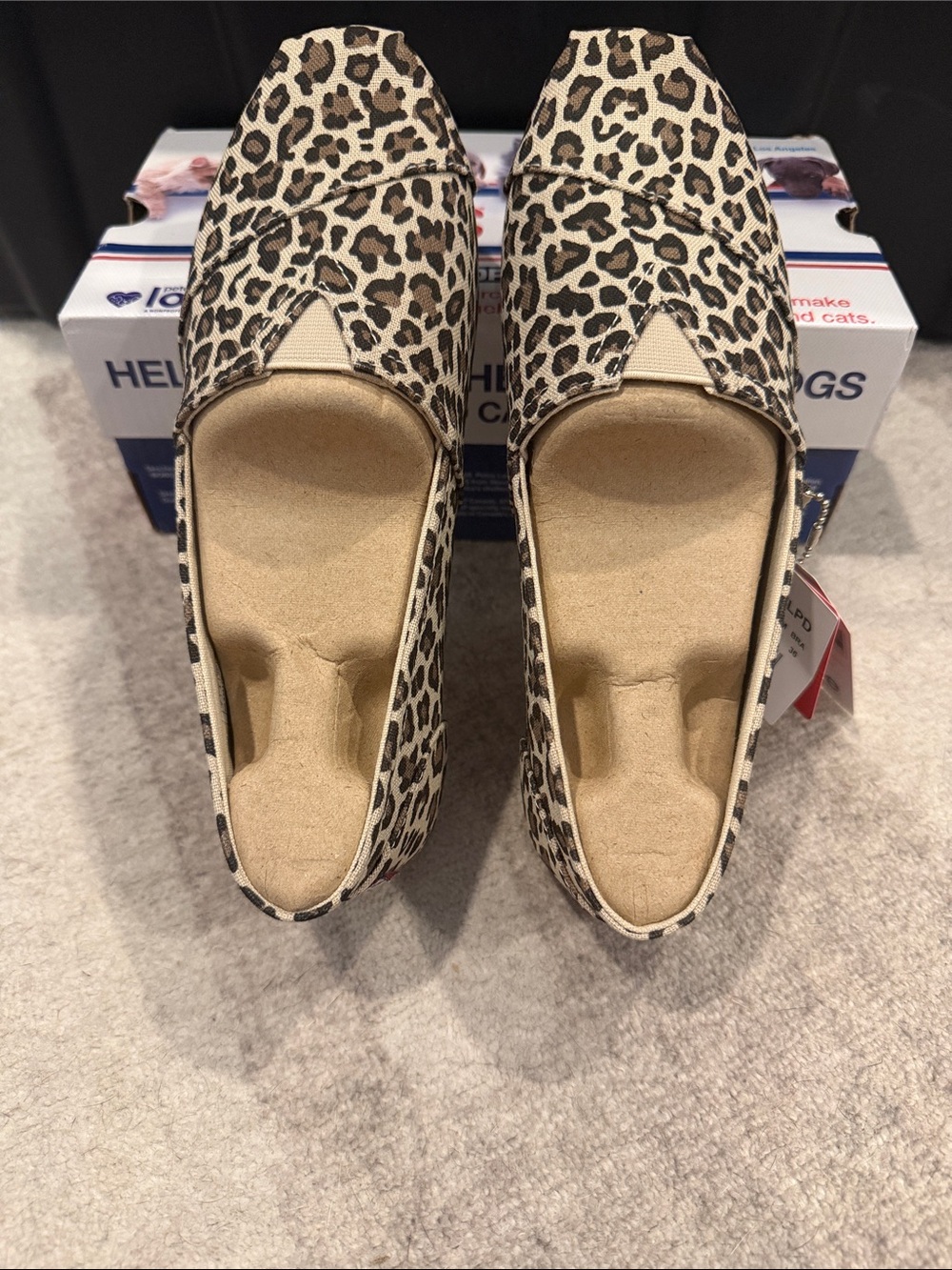 BOBS from Skechers Leopard Print Slip-On Flats - Beige/Brown